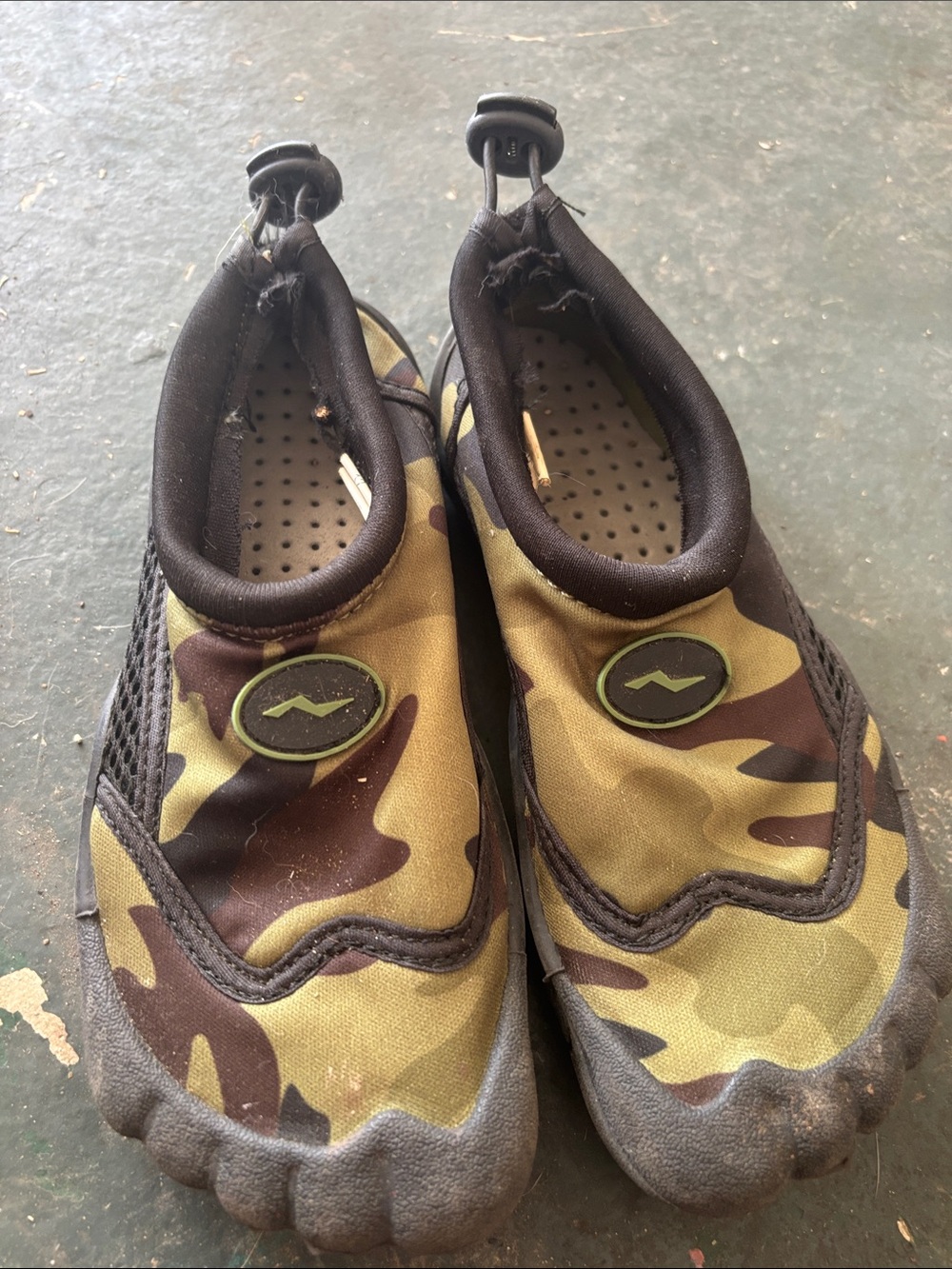 Camo Water Shoes - Olive Green & Brown